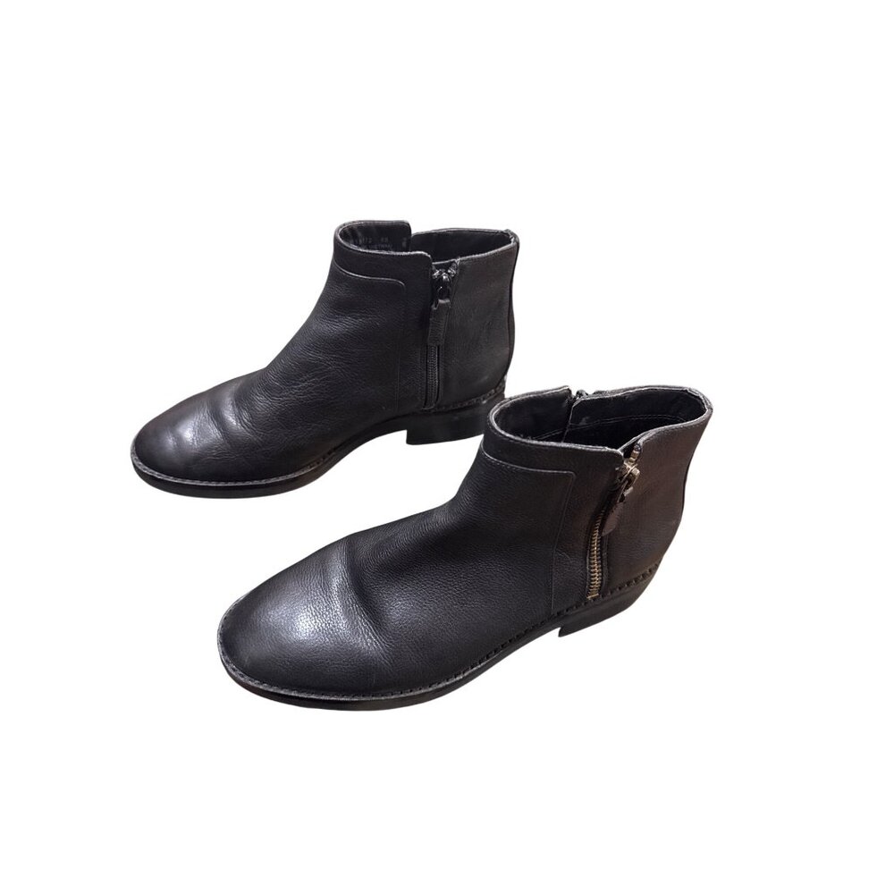 Cole Haan Grand Rene wms black leather ankle boots booties sz 6B SKU 9968 - Picture 4 of 16